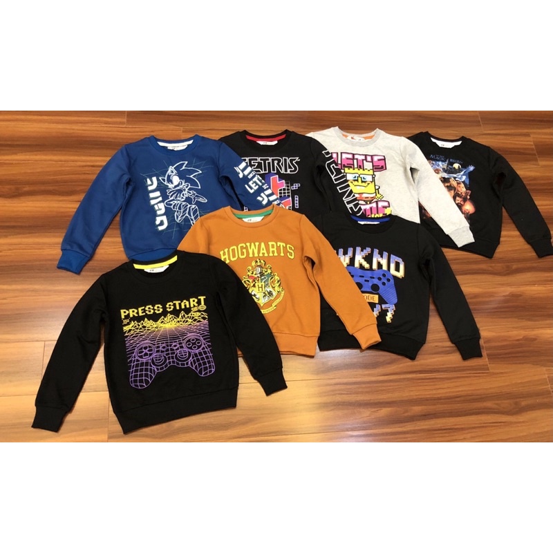 Áo nỉ da cá bé trai sz 6/8-14/16