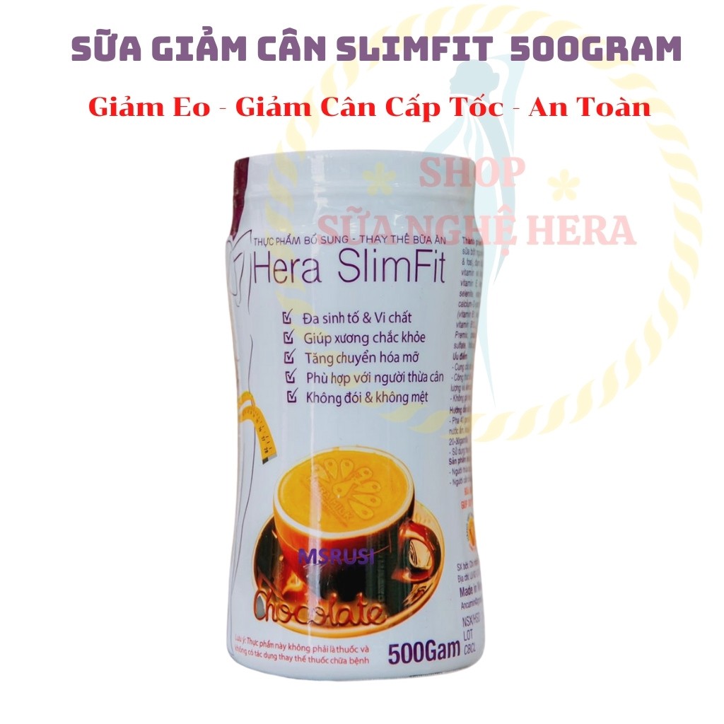 Sữa Giảm Cân HERA SLIMFIT MS01 Giảm Cân Nhanh - Giảm Cân An Toàn - Không Mệt Mỏi (Hộp 500GRAM)