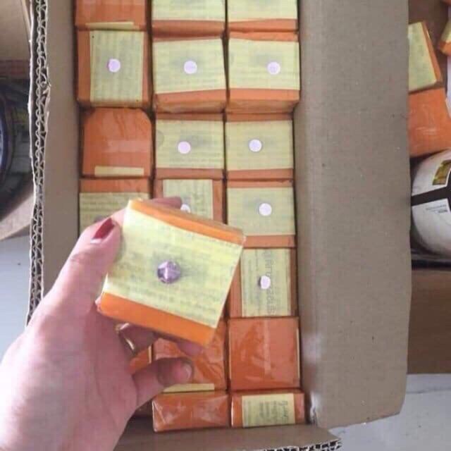 Xà phòng nghệ cam trắng da loại bỏ mụn thâm Thái Lan | BigBuy360 - bigbuy360.vn