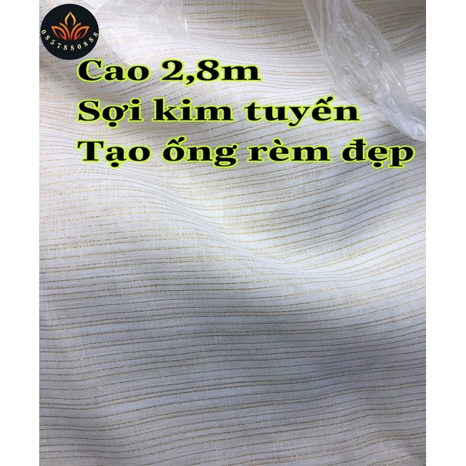 Vải voan may rèm khổ cao 2,8m vải làm rèm, vải trang trí, may mặc