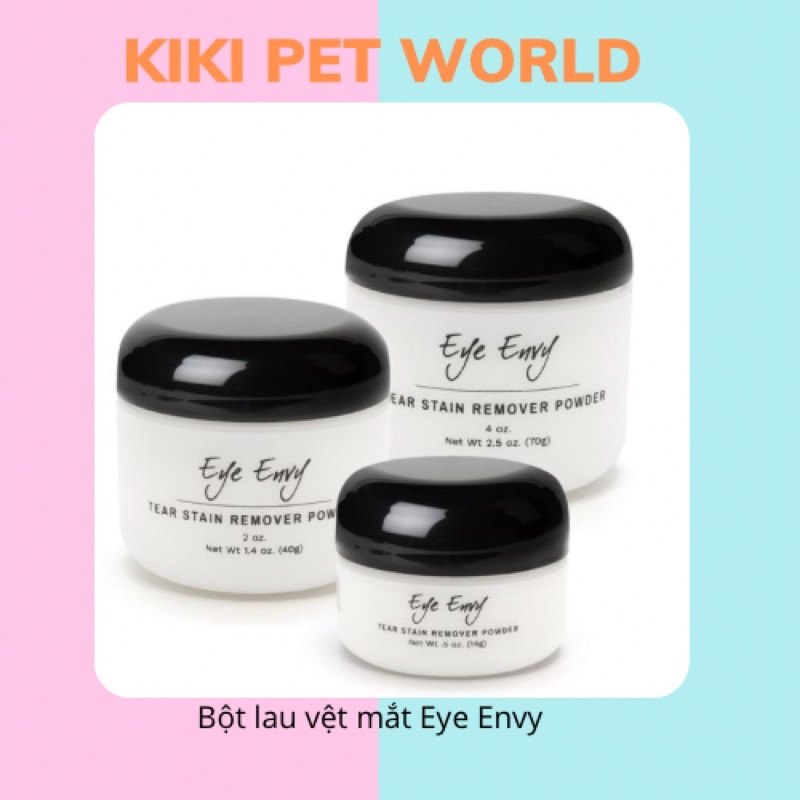 Phấn tẩy ố vệt mắt cho chó mèo Eye Envy dạng bột 14gr hàng Mỹ