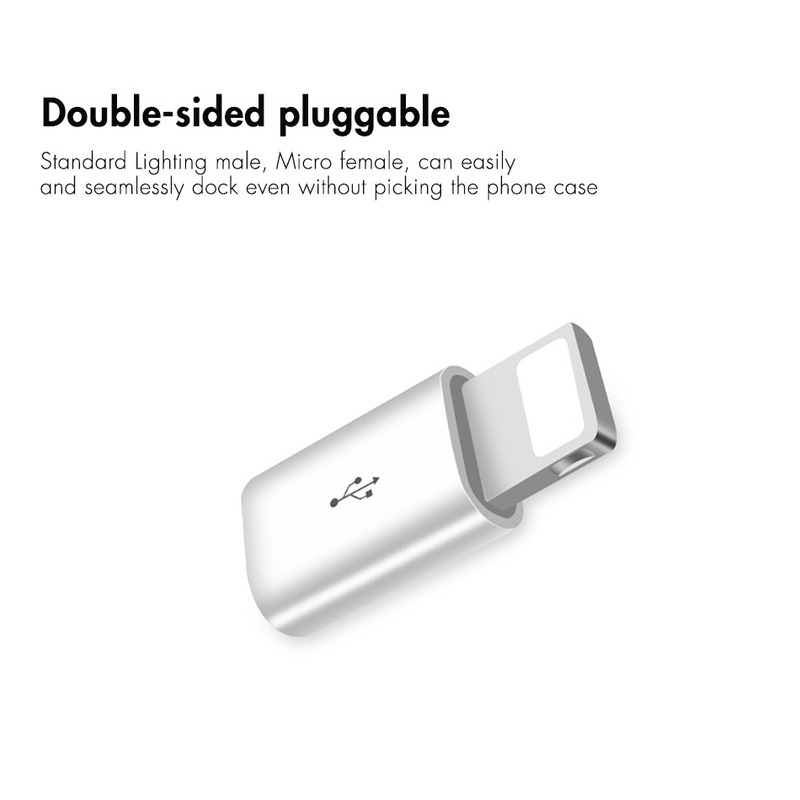 【Lowest price online】 Micro USB Data Converter Head For Iphone 6/7 / x / 8 / plus Xs Max