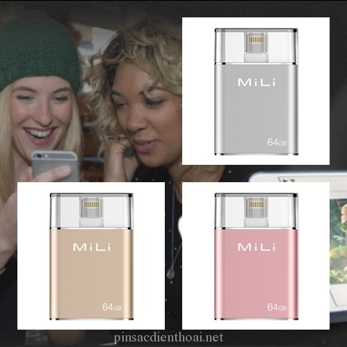 Ổ cứng mở rộng MiLi iData Pro 64GB cho Điện Thoại - Máy Tính Bảng