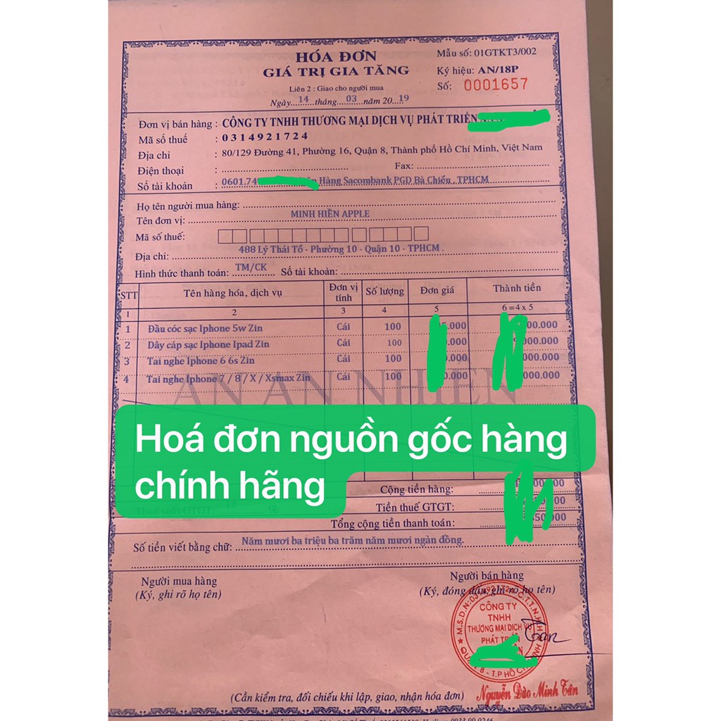 Đầu sạc 5w hàng chính hãng