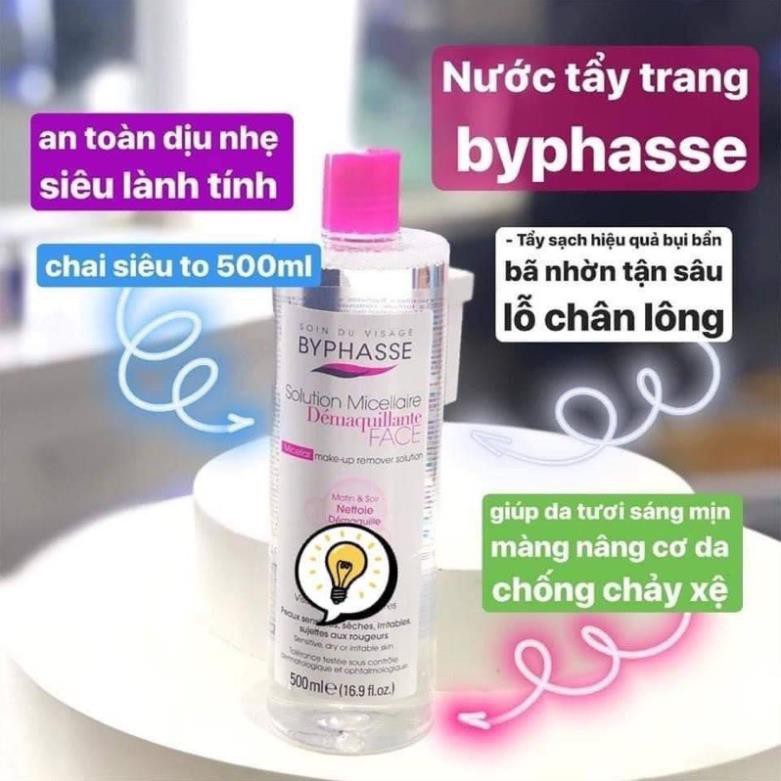 [SIÊU KHUYẾN MÃI] Nước tẩy trang quốc dân 500ml - dung tích lớn giá bình dân