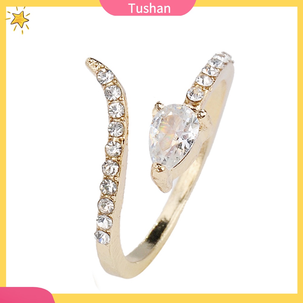 Nhẫn Hợp Kim Hình Rắn Đính Đá Thời Trang