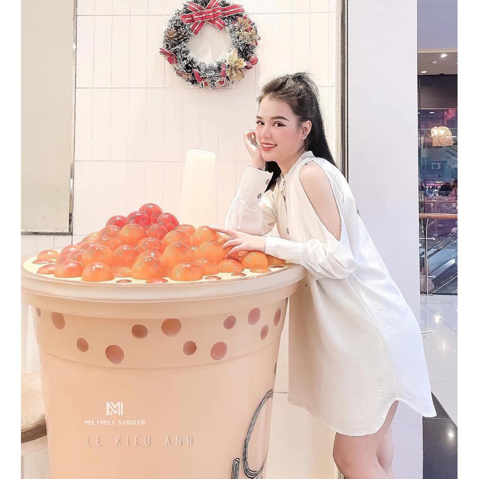 [Mã WASKT410K giảm 10K đơn 50K] Váy Sơ Mi Hở Vai Đũi Lụa Nhăn Cao Cấp | BigBuy360 - bigbuy360.vn