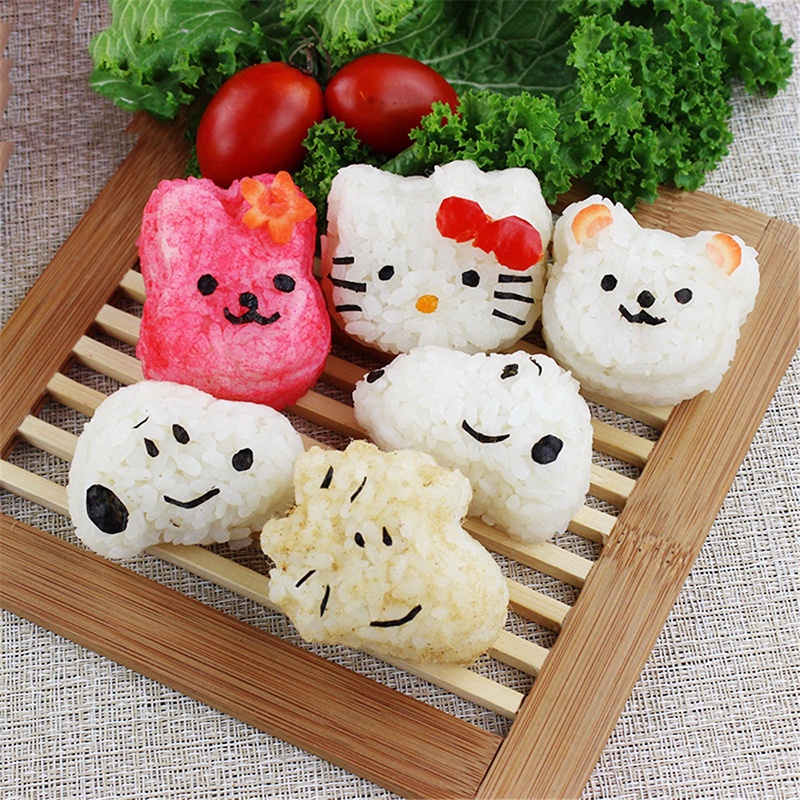 Set 3 Khuôn Làm Sushi JP6 Hình Động Vật Dễ Thương