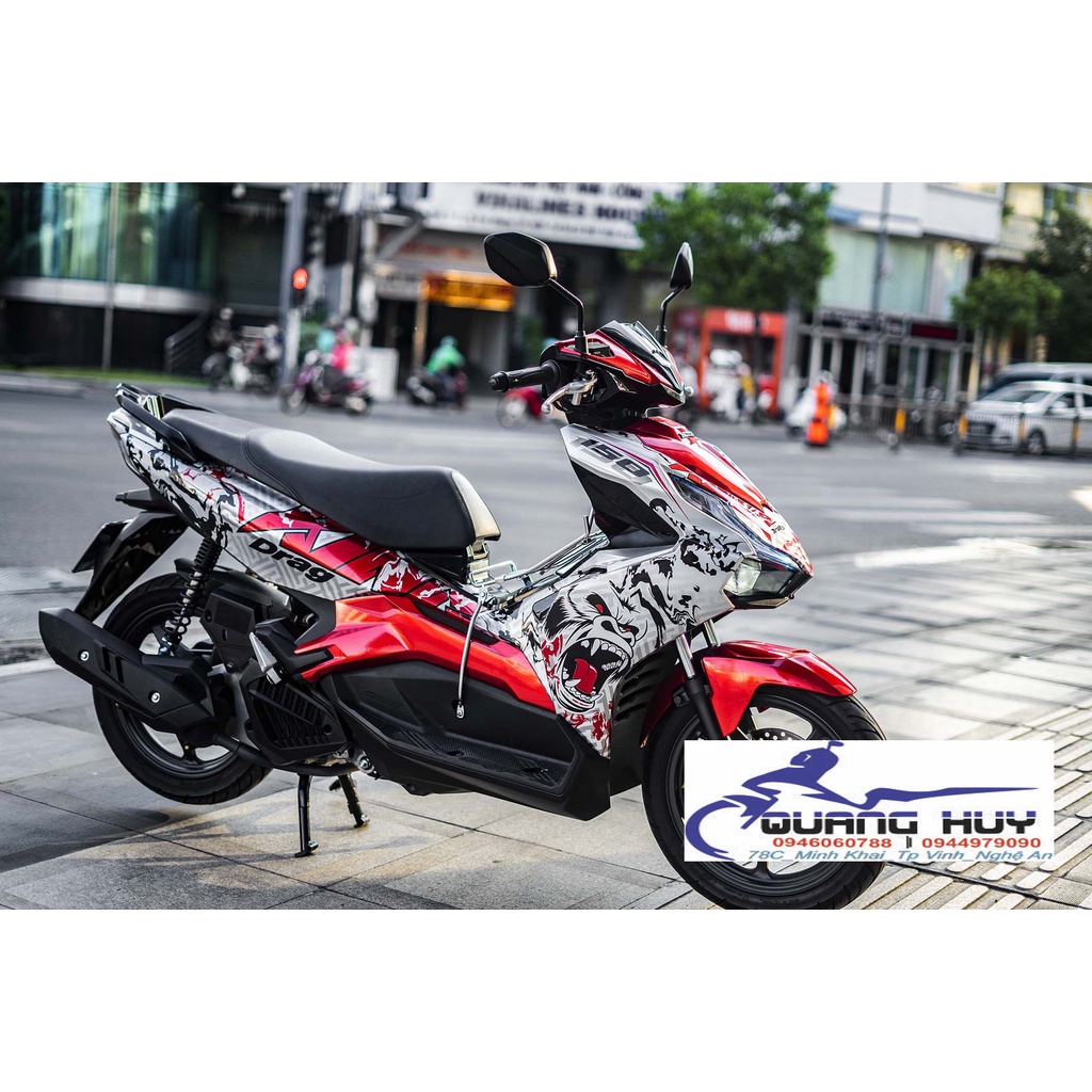 Tem Trùm Airblade Trắng Đen,Team Decal AB 2020 King Kong