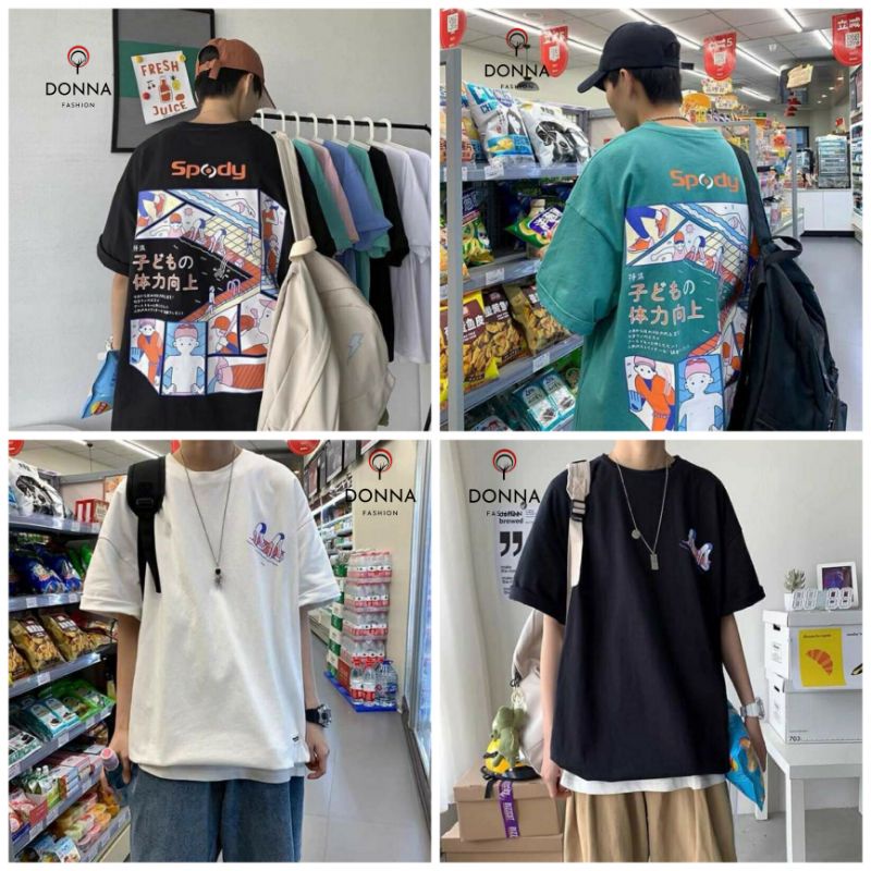 Áo THỂ DỤC unisex form rộng tay lỡ, áo đơn,áo đôi,áo nhóm hot trend .Donnafashion