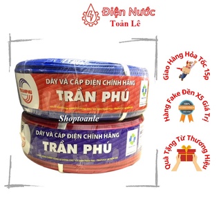 Combo 10 mét dây điện lõi đơn bằng đồng 100% trần phú hàng chính hãng từ 1.0mm đến 6.0mm