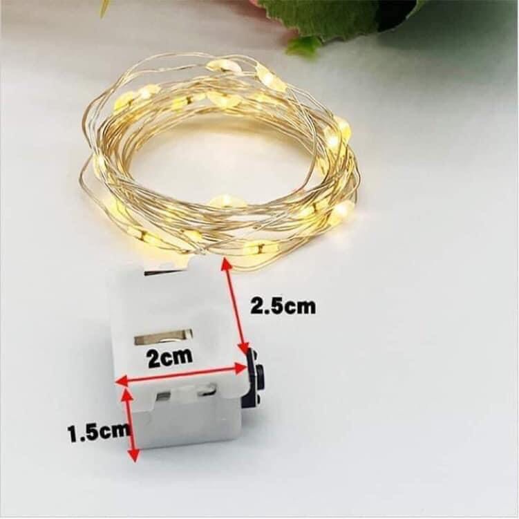 Đèn led đom đóm dùng pin nháy dài 2m GuyDecor PK008
