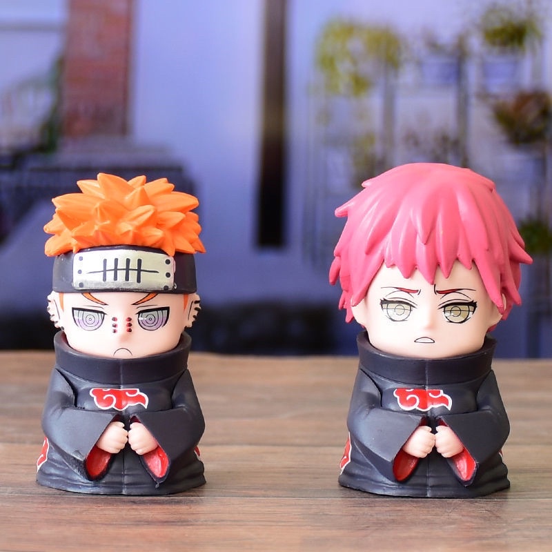 Naruto Chibi mô hình 8cm  - Set Akatsuki Sitting độc đáo bằng PVC cao cấp (Có clip,ảnh thật)