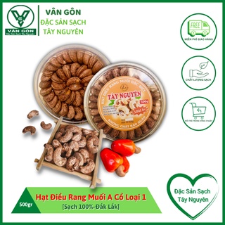 Hạt điều rang muối loại 1 hộp 500gr-đặc sản sạch tây nguyên-vân gôn-đắklắk-vg28