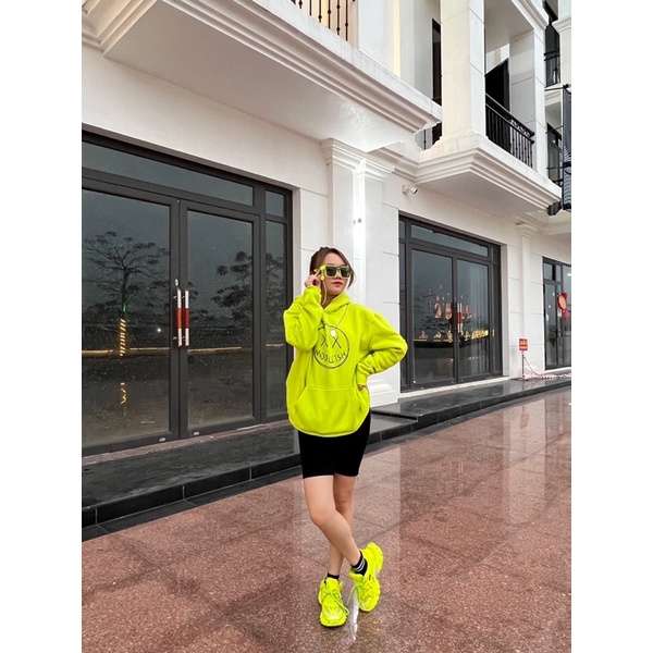 Áo hoodie xanh chuối