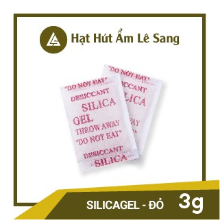 1kg Hạt hút Silica gel  dùng bảo quản thực phẩm, hút ẩm các loại trà hoa, trà trái cây loại 3 gram/gói- chống ẩm mốc