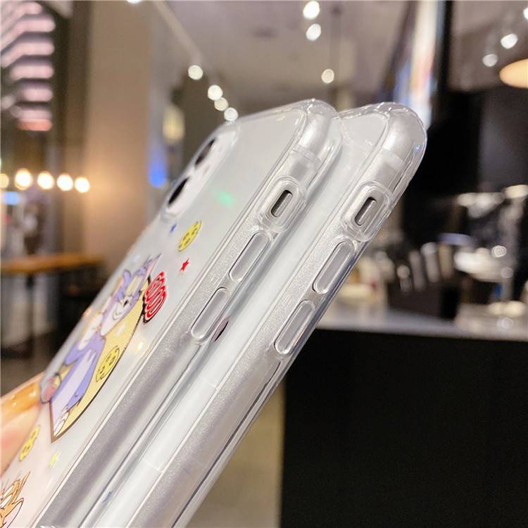 Ốp Điện Thoại Trong Suốt Hình Mèo Và Chuột Cho iPhone 6 / 6plus / 6splus / 7 / 7plus / 8 / 8plus / xs / xr / xsmax / 11 / 12 / 13 / pro / max / plus / promax / 730