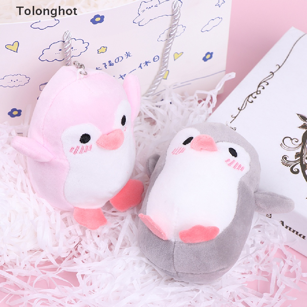 Chim Cánh Cụt Nhồi Bông 12cm Kèm Chìa Khóa Dễ Thương