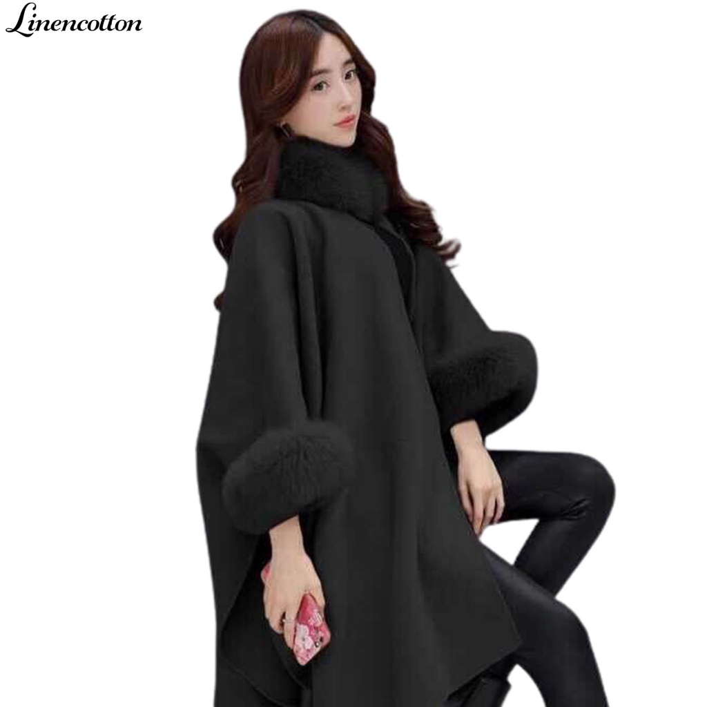 Áo khoác dáng dài chất liệu cotton lanh giữ ấm thời trang cho nữ
 | BigBuy360 - bigbuy360.vn