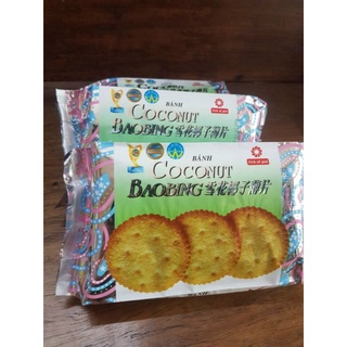 Bánh Quy Coconut cracker Bạc tròn 178g