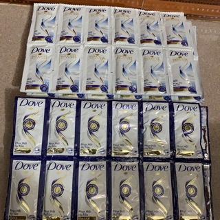 Dây 12 gói dầu gội + xả dove