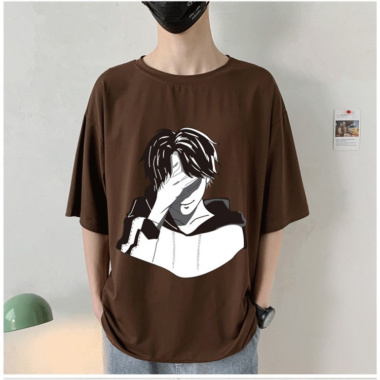 Áo Phông Tay Lỡ Hình Anime Unisex Cho Cả Nam Và Nữ Vải Cotton Đẹp Và Thoáng Mát | BigBuy360 - bigbuy360.vn