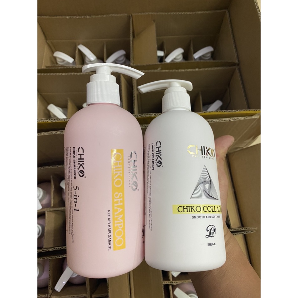 Dầu gội và hấp collagen Chiko 500ml