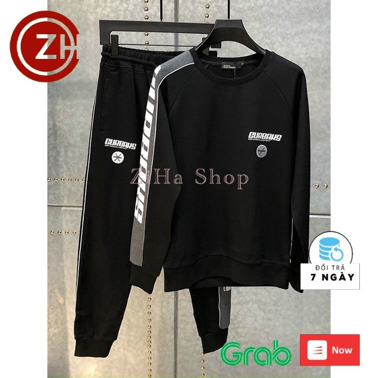 Bộ nỉ nam thu đông cổ tròn, bộ thể thao mùa đông chất liệu cao cấp - hàng xịn - BD901 - ZiHa Shop