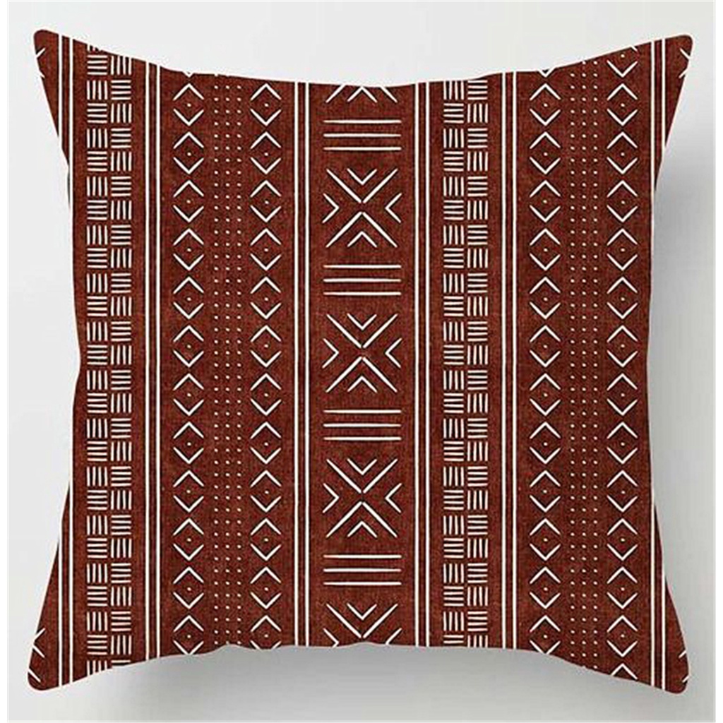 Vỏ gối hình vuông họa tiết hình học cỡ 40x40/45x45/50x50/60x60 trang trí nhà cửa