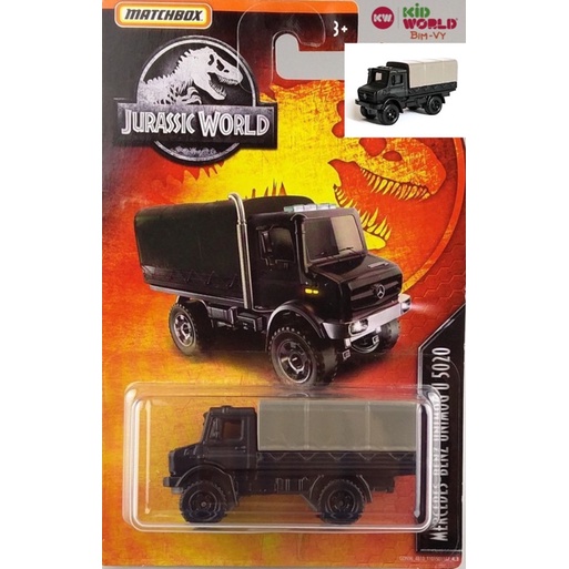 Xe mô hình Matchbox Tải Jurassic World Series Mercedes-Benz Unimog U 5020 GDN96.