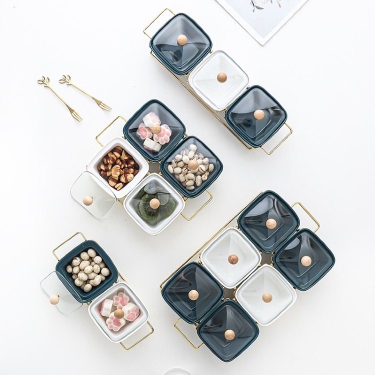 Khay Mứt Tết , Bánh Kẹo Gốm Sứ Ceramic