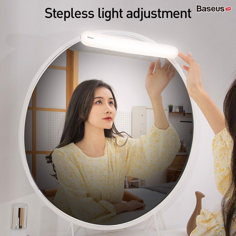 Đèn cảm ứng, pin sạc chuyên dùng cho gương trang điểm Baseus Sunshine Series - Stepless Dimmer Mirror Light (2200mAh)