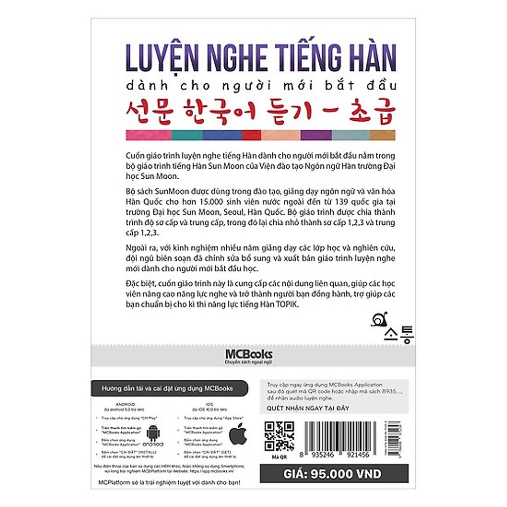 Sách - Luyện Nghe Tiếng Hàn Dành Cho Người Mới Bắt Đầu