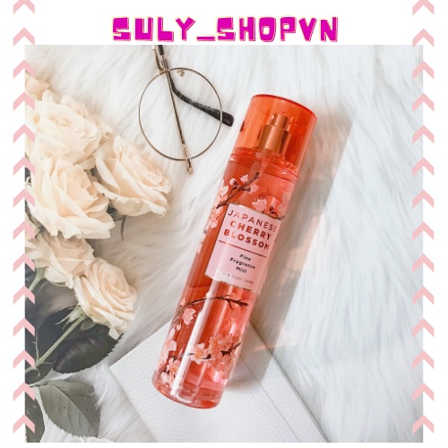 Nước hoa toàn thân Japanese Cherry Blossom Bath And Body Works Victoria Secret Thái Lan lọ chiết, full size tiện dụng