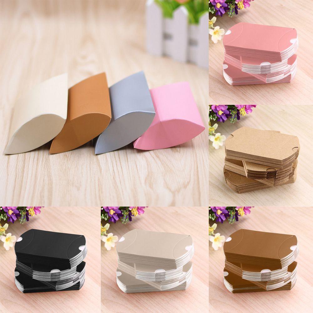 10 / 50 Hộp Quà Giấy Dùng Chứa Kẹo , Quà Giáng Sinh