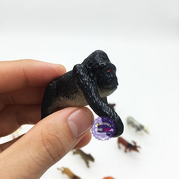 Bộ đồ chơi các loài thú rừng 14 con bằng nhựa Animal Kingdom 9618