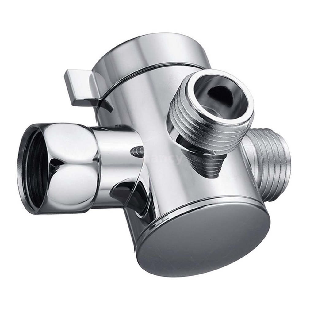 Van Chia Vòi Hoa Sen 3 Chiều G1 / 2 Bằng Chrome Thay Thế Tiện Dụng Cho Nhà Tắm