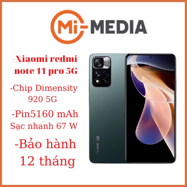 Điện thoại xiaomi redmi note 11 pro 5g nguyên seal BH 12 tháng