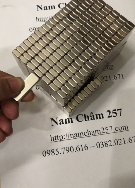 Nam châm khối 30x10x5mm siêu mạnh, loại nam châm trắng đất hiếm 30x10x5mm lực hút siêu mạnh
