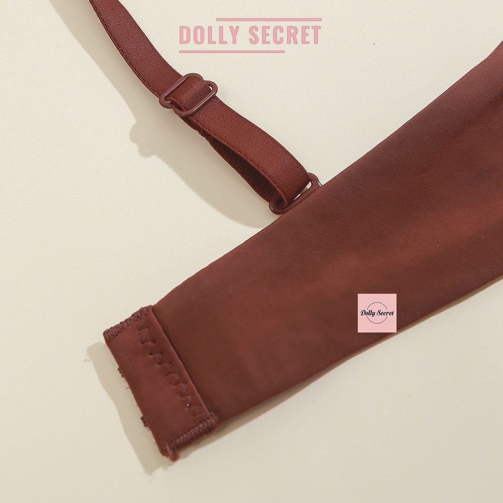 Áo Lót Đúc Su Nước Màu Trơn Siêu Nhẹ Không Gọng Xuất Nhật Basic DOLLY SECRET A04