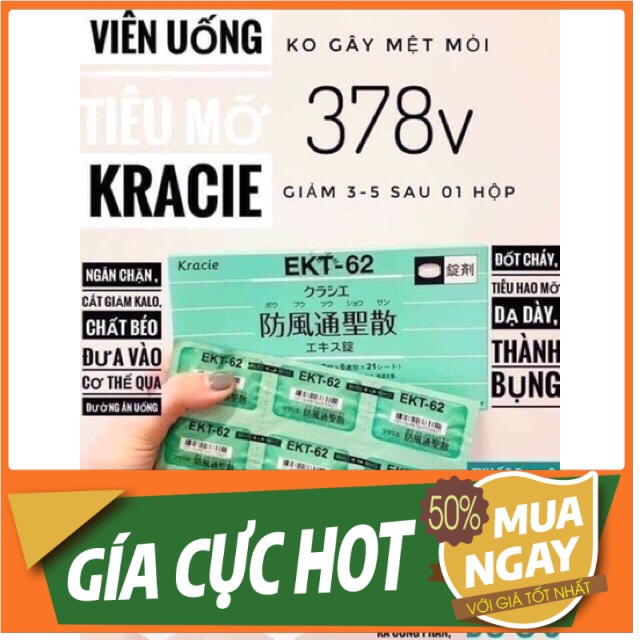 Viên uống giảm cân Kracie EKT-62 Nhật Bản