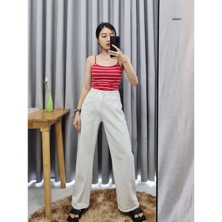 Q8601 - Áo thun 2 dây F21 phối sọc ngang