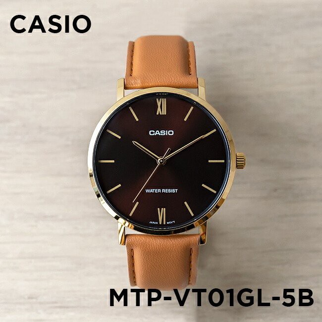 Đồng Hồ Nam Casio Standard MTP-VT01GL-5BUDF Chính Hãng - Dây Da | Casio Standard MTP-VT01GL-5B
