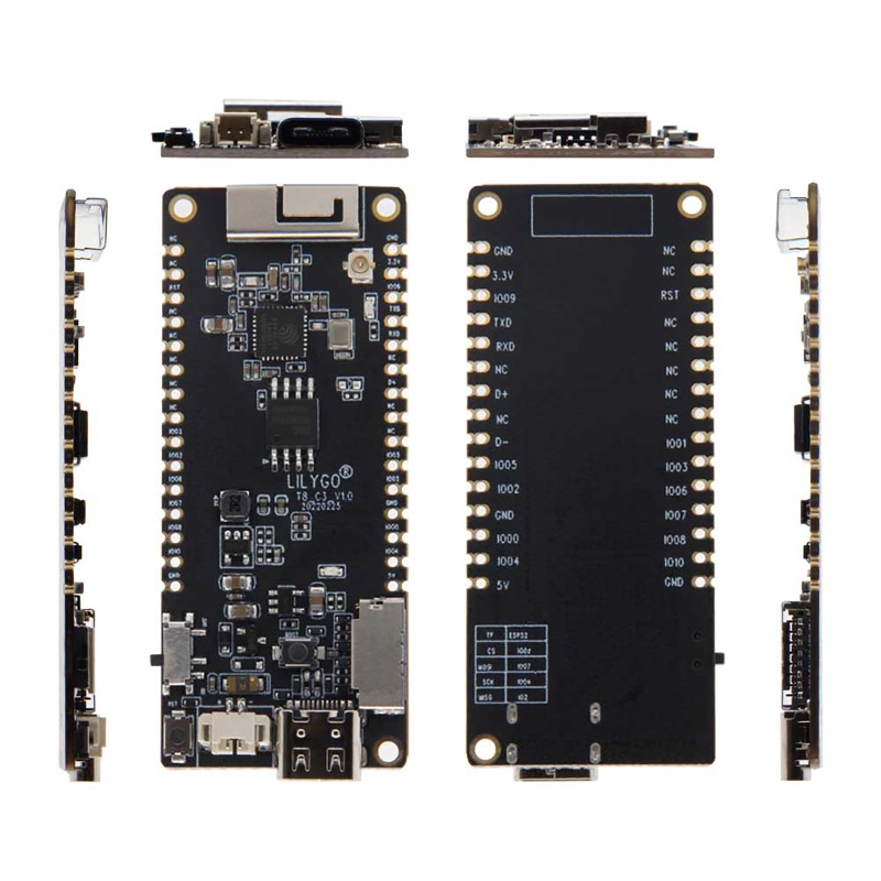 Bảng Mạch Phát Triển YXA T8-C3 ESP32-C3 WiFi BT5.0 Không Dây Với Thẻ TF Và Đèn Flash 4MB Cho Ăng Ten 3D