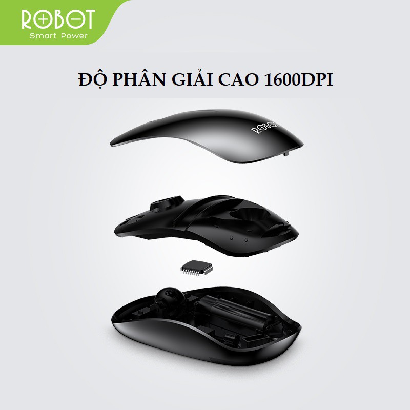 Bộ Bàn Phím Và Chuột Không Dây ROBOT KM3000 - Phạm Vi Kết Nối 20m - Hàng Chính Hãng