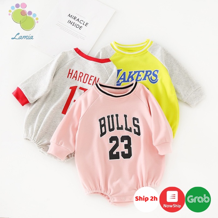 Bộ Bodysuit Dài Tay Thu Đông Cho Bé Trai Bé Gái Sơ Sinh