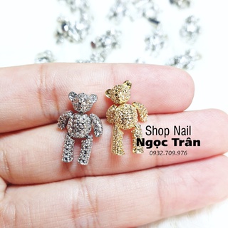 [Ảnh thật] Charm Gấu Chuyển Động Đính Móng