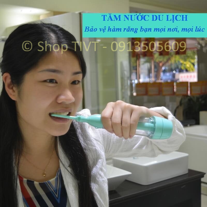 Tăm nước cá nhân, tạo áp lực nước bằng tay,an toàn, đơn giản dễ sử dụng gọn nhẹ dễ dàng mang theo đi làm, du lịch-TIVT