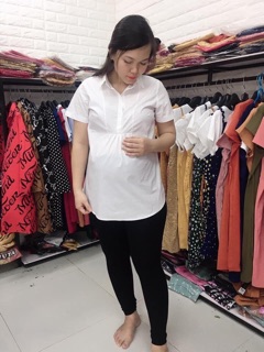 ÁO SƠ MI TRẮNG CHO BẦU