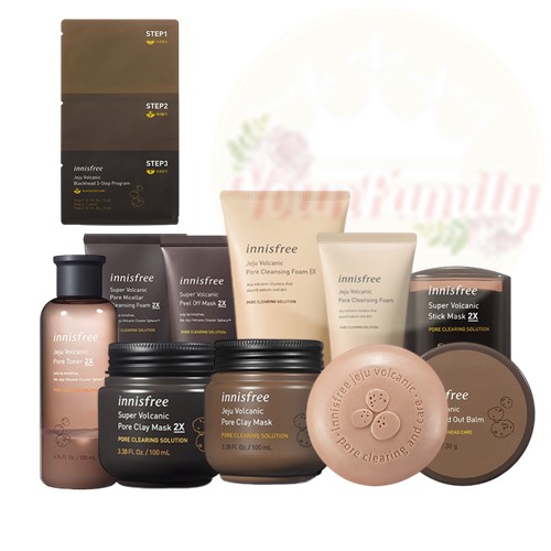 [Hàng mới về] Bộ Sưu Tập Sản Phẩm Chăm Sóc Da Innisfree Thành Phần Tro Núi Lửa Jeju